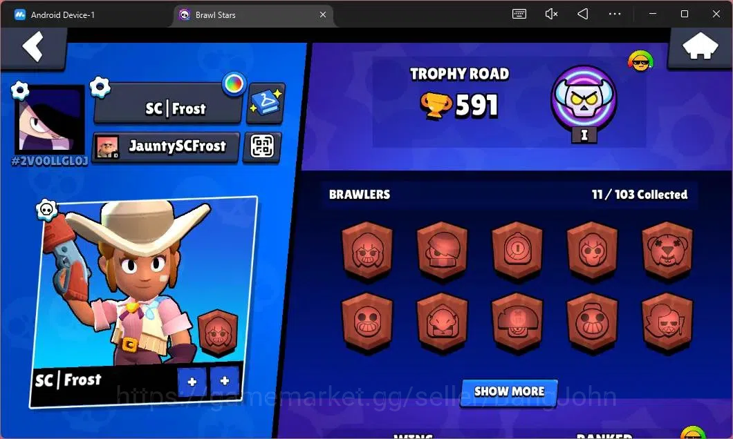 Brawl Stars Accounts Global | 591 Thropy|11 Brawler|3 Max Hypercharge(S image 2
