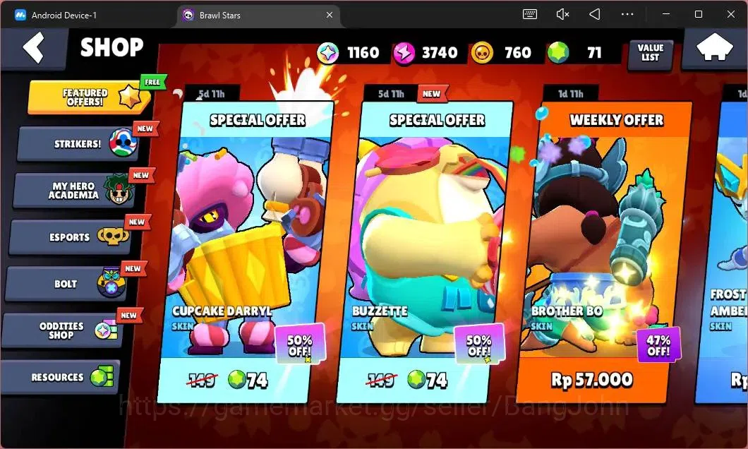 Brawl Stars Accounts Global | 591 Thropy|11 Brawler|3 Max Hypercharge(S image 4