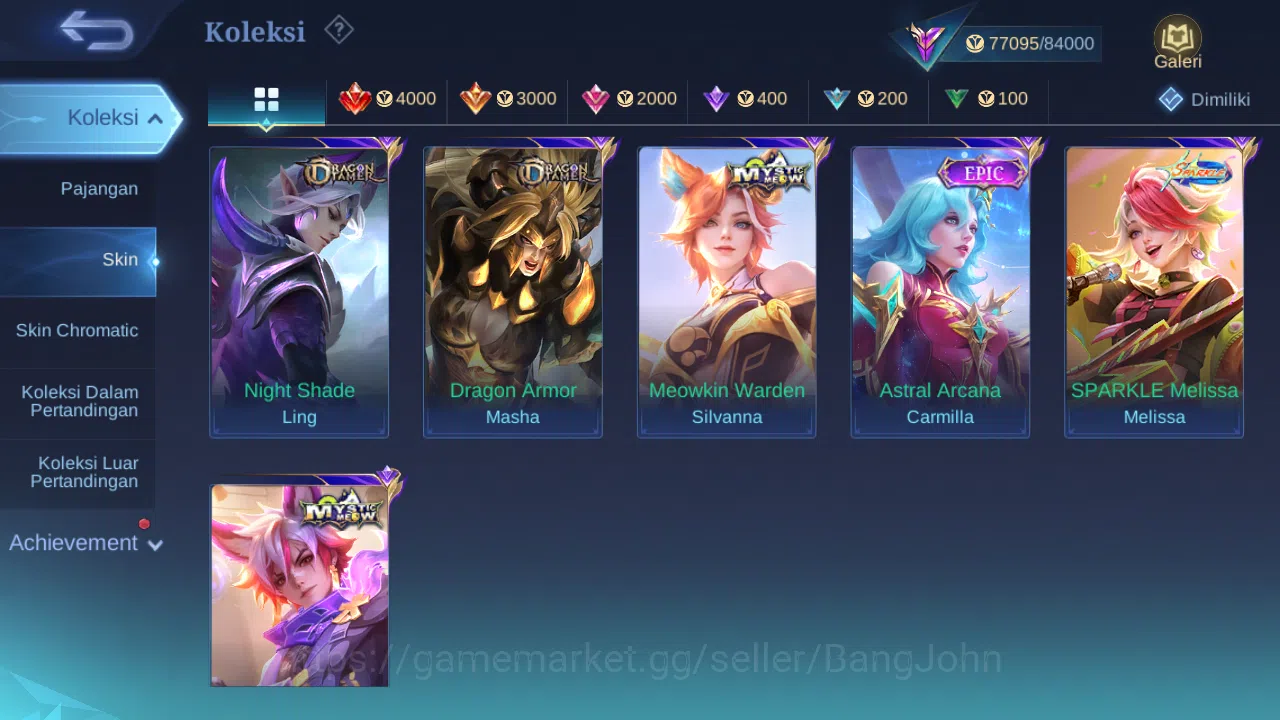 Mobile Legends: Bang Bang Accounts Others Hero 132 Skin 261 | Neobeast Ling | Metro Xborg | Kishin Lance | Luckybox Haya 10
