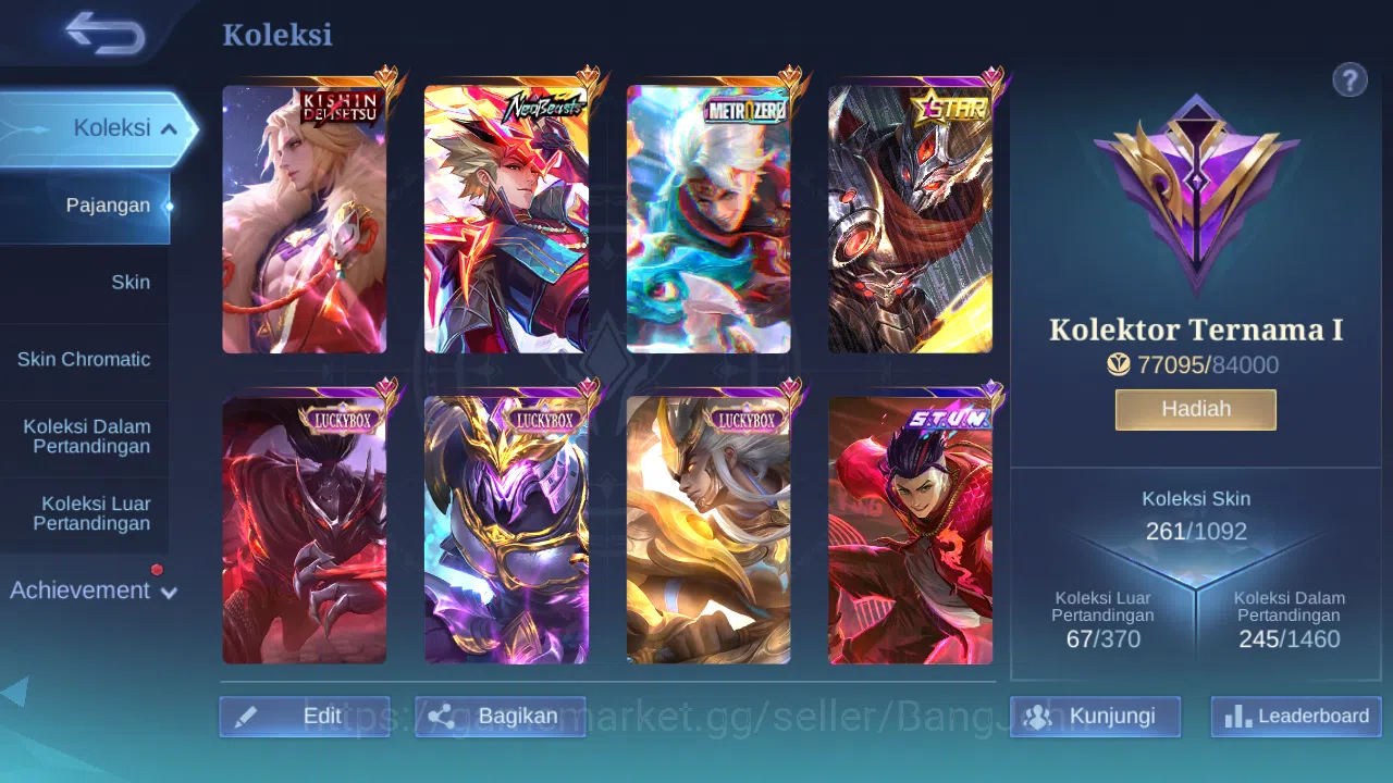 Mobile Legends: Bang Bang Accounts Others Hero 132 Skin 261 | Neobeast Ling | Metro Xborg | Kishin Lance | Luckybox Haya 11