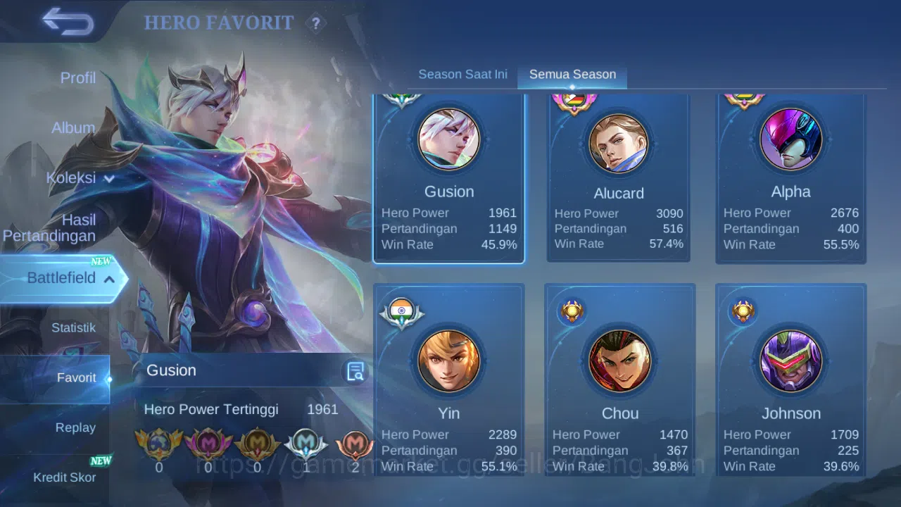 Mobile Legends: Bang Bang Accounts Others Hero 132 Skin 261 | Neobeast Ling | Metro Xborg | Kishin Lance | Luckybox Haya 16