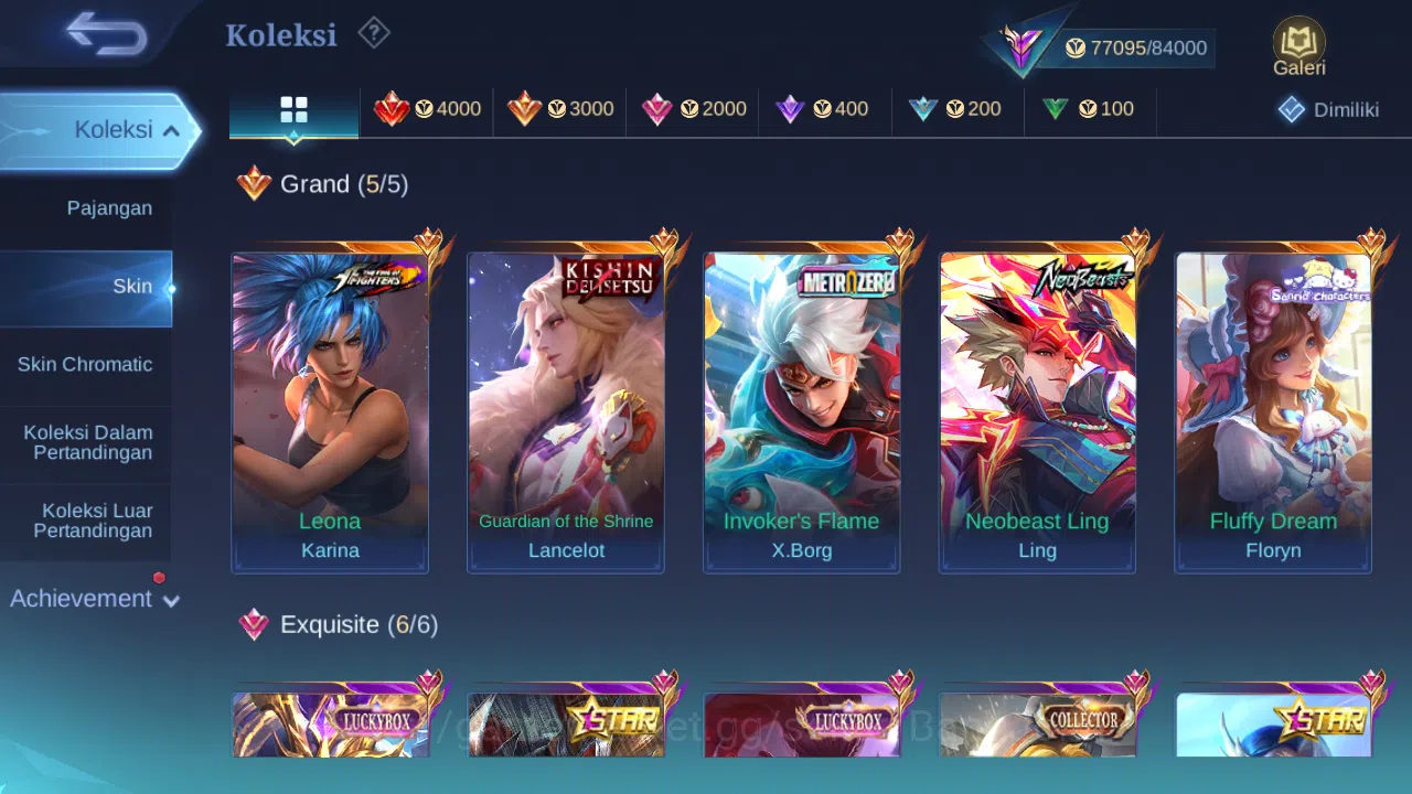 Mobile Legends: Bang Bang Accounts Others Hero 132 Skin 261 | Neobeast Ling | Metro Xborg | Kishin Lance | Luckybox Haya 2