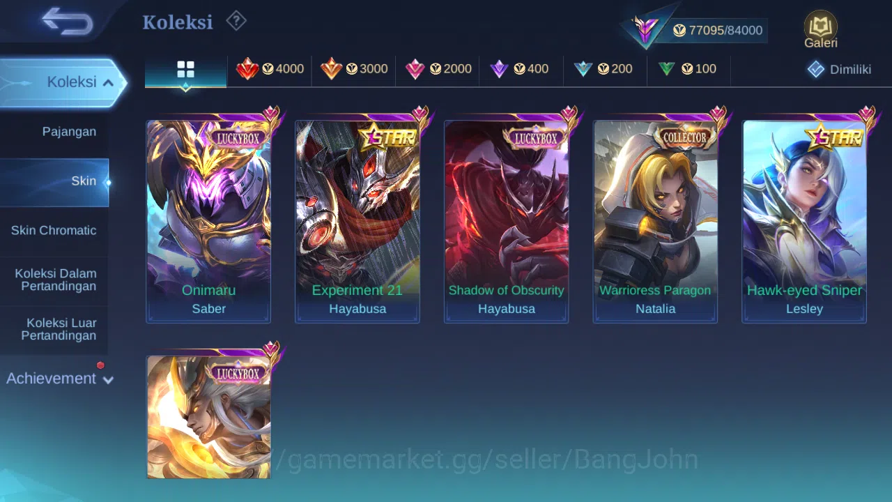 Mobile Legends: Bang Bang Accounts Others Hero 132 Skin 261 | Neobeast Ling | Metro Xborg | Kishin Lance | Luckybox Haya 3