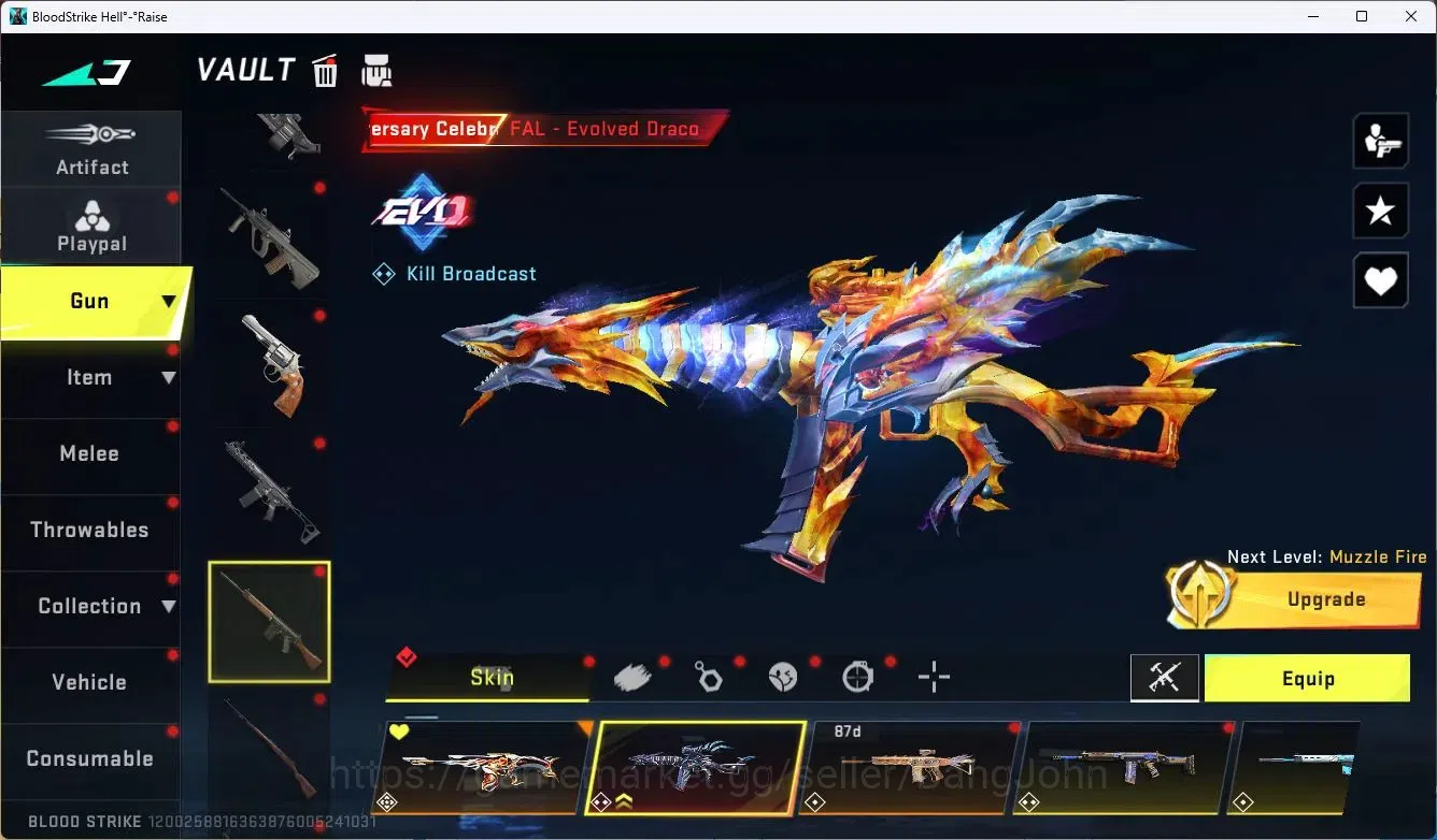 Blood Strike Accounts ASIA | 2 EVO: AK47,FAL | 8 Eternal |Collab Gun 4 A image 4