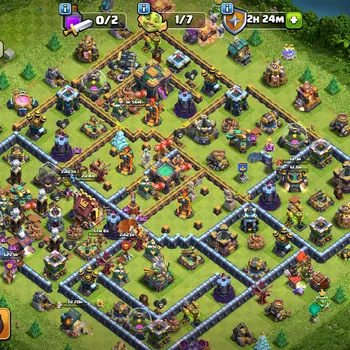 Clash of Clans Accounts High-End TH14 NEAR MAX | HEROES 80-82-51-56-30 | 6 BUILDERS | XP 183 | TH14 MAX 80% | TH 14 MAX 80%