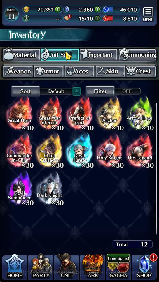 Last Cloudia Accounts Low-End GLOBAL | Rank 11 | Collab DMC (Vergil) TopTierUnit (DLMem-Tolomea,GH Adel,E Samurai Megius 8