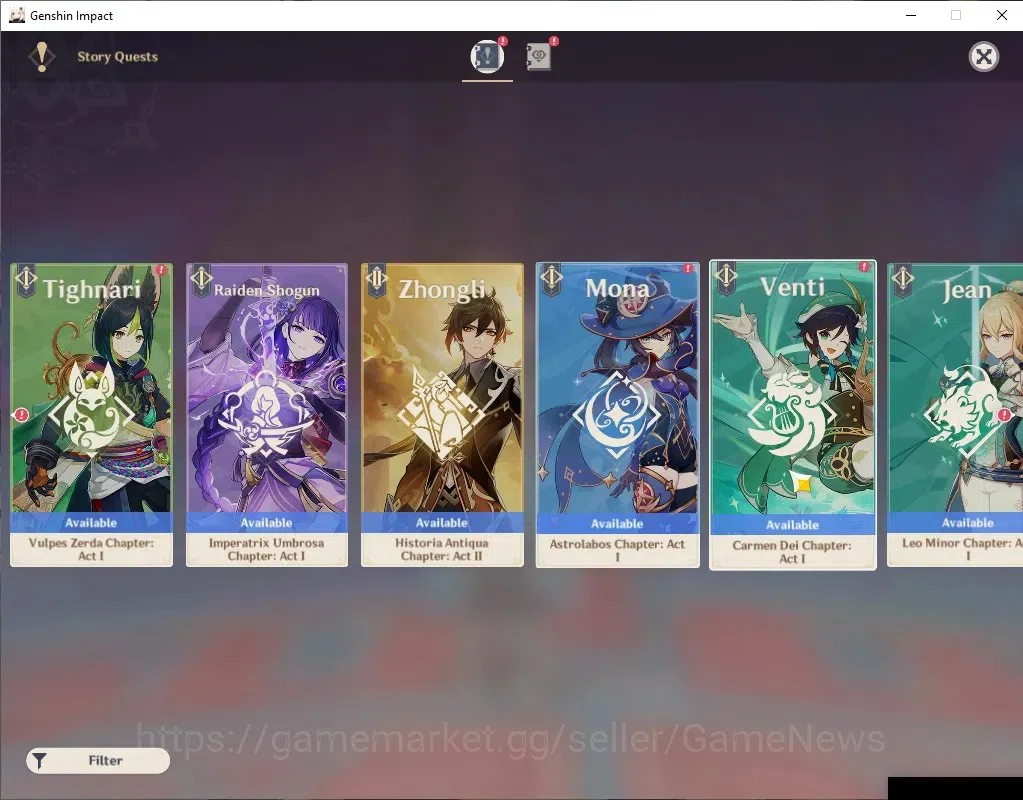 Genshin Impact Accounts ASIA|AR 55|2 Limited+4(*5Wep)|[Varka]+Sign,Clorind image 14