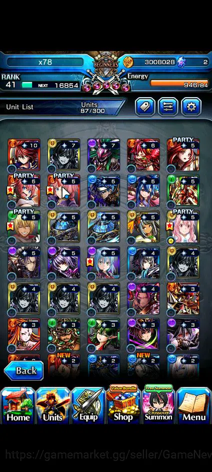 Grand Summoners Accounts Global|Rank 41|Fresh Starter| 4 Ascend+1 TW | Shua image 6