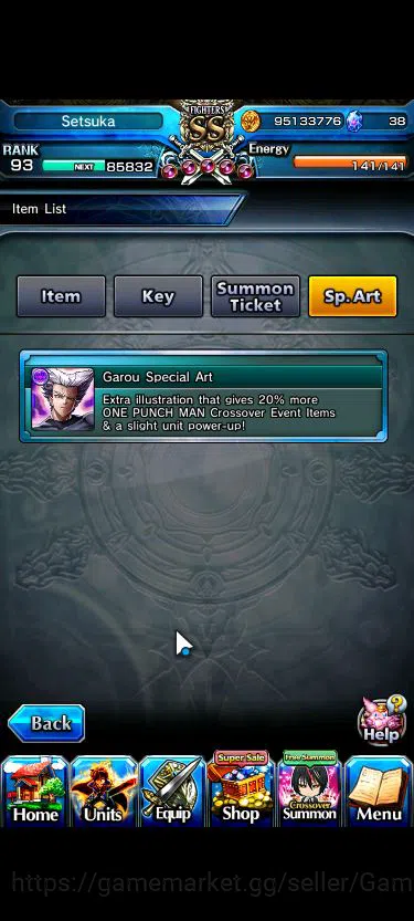 Grand Summoners Accounts Mid-Game Global|Rank 93|1 Sp Art+30 Ascend|[Inumuta,S 4