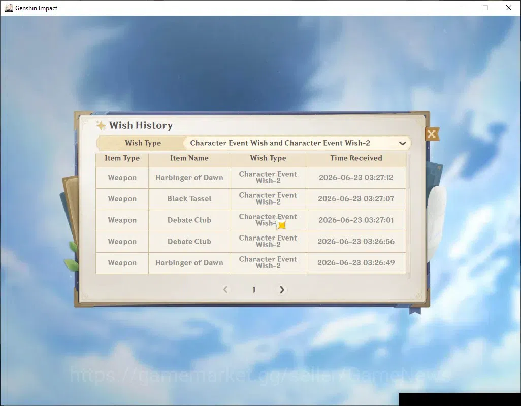 Genshin Impact Accounts Others Asia|AR 56|6 Limited + 2(*5 SignWeapon)| Kazuha,Yelan,Skirk,Chasca,Lauma,Mizuki |Etc.| Female 14