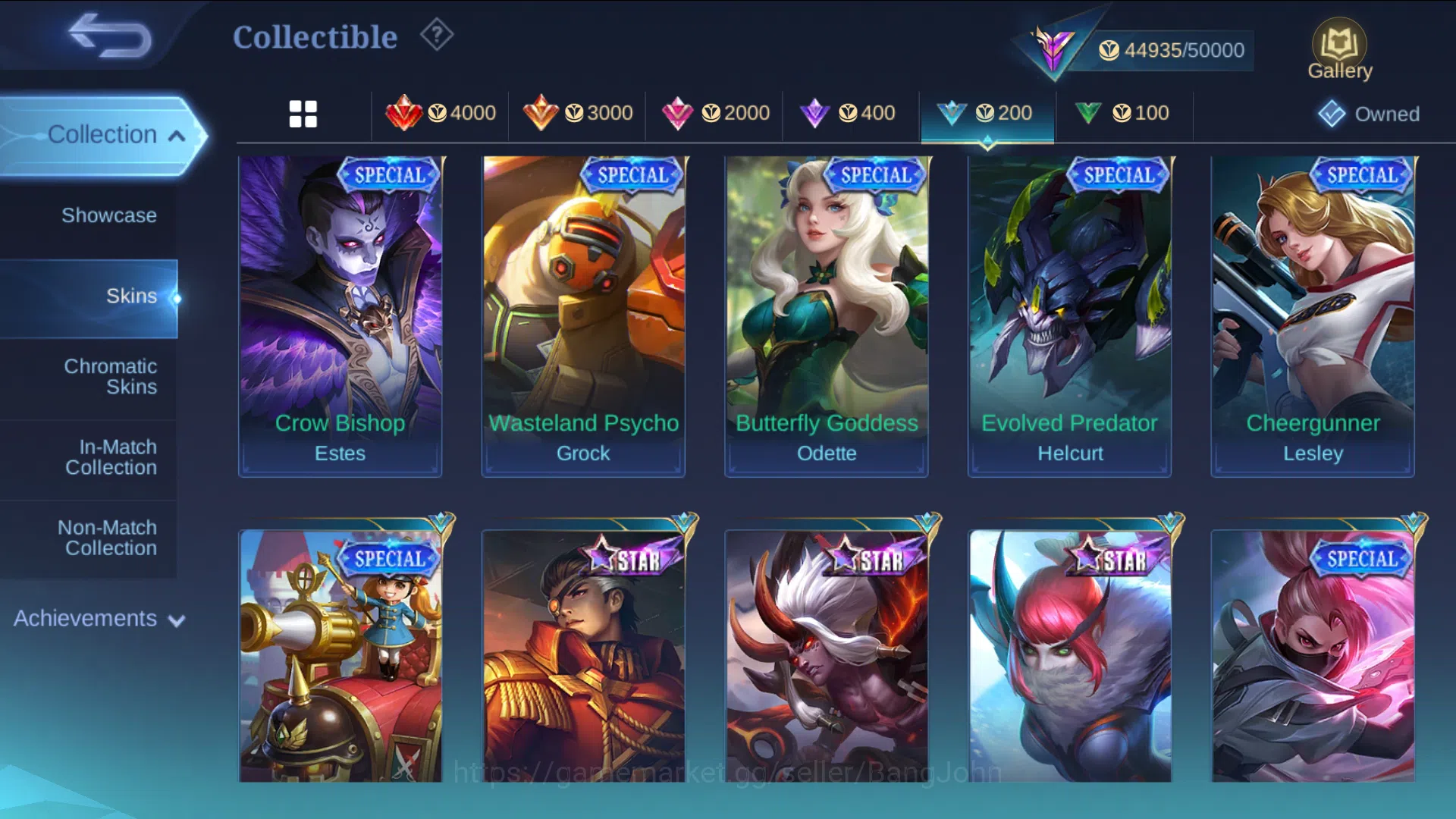 Mobile Legends: Bang Bang Accounts hero 131 | skin 204 | embem all max , tranformers  image 10