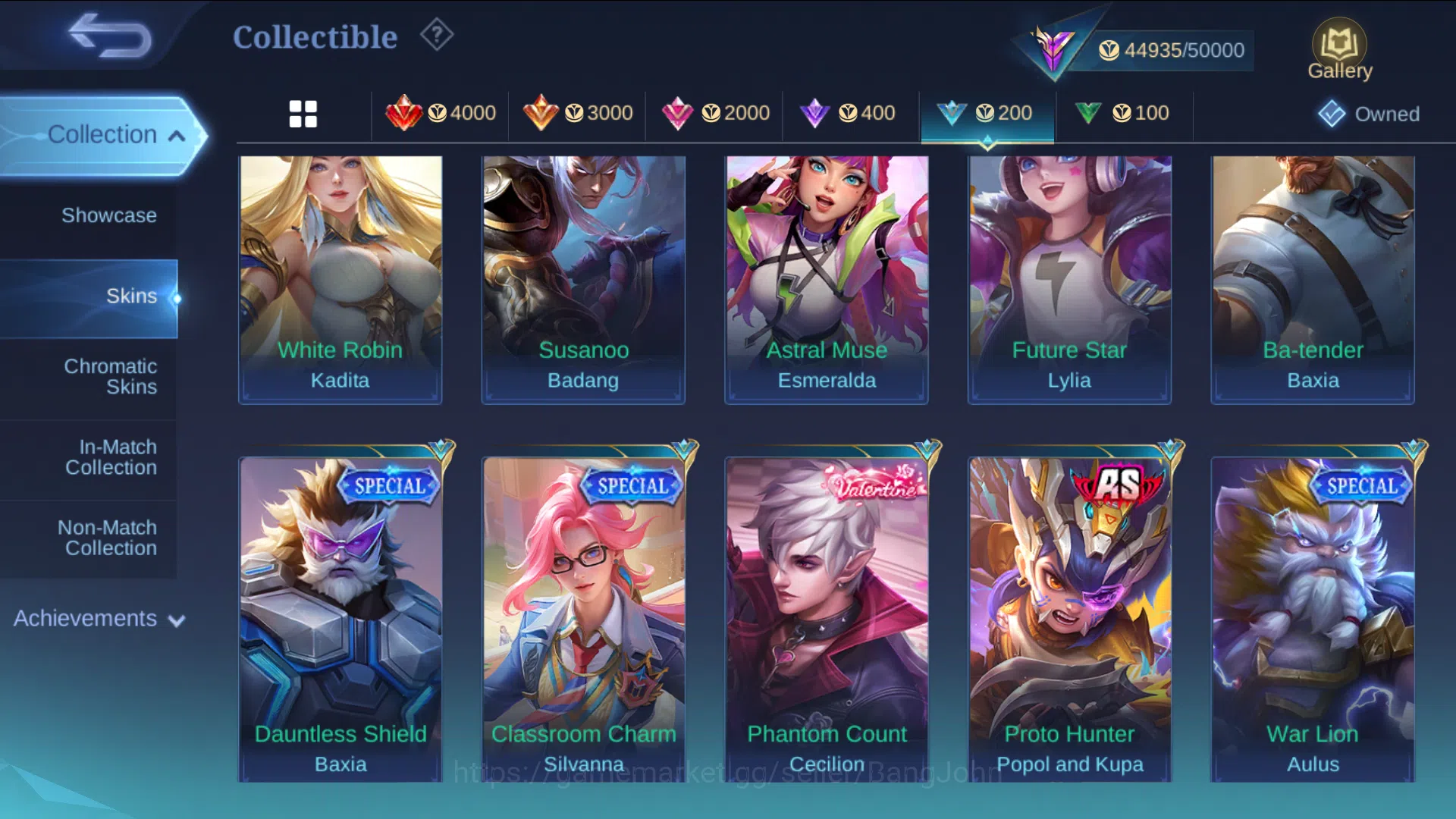 Mobile Legends: Bang Bang Accounts hero 131 | skin 204 | embem all max , tranformers  image 12