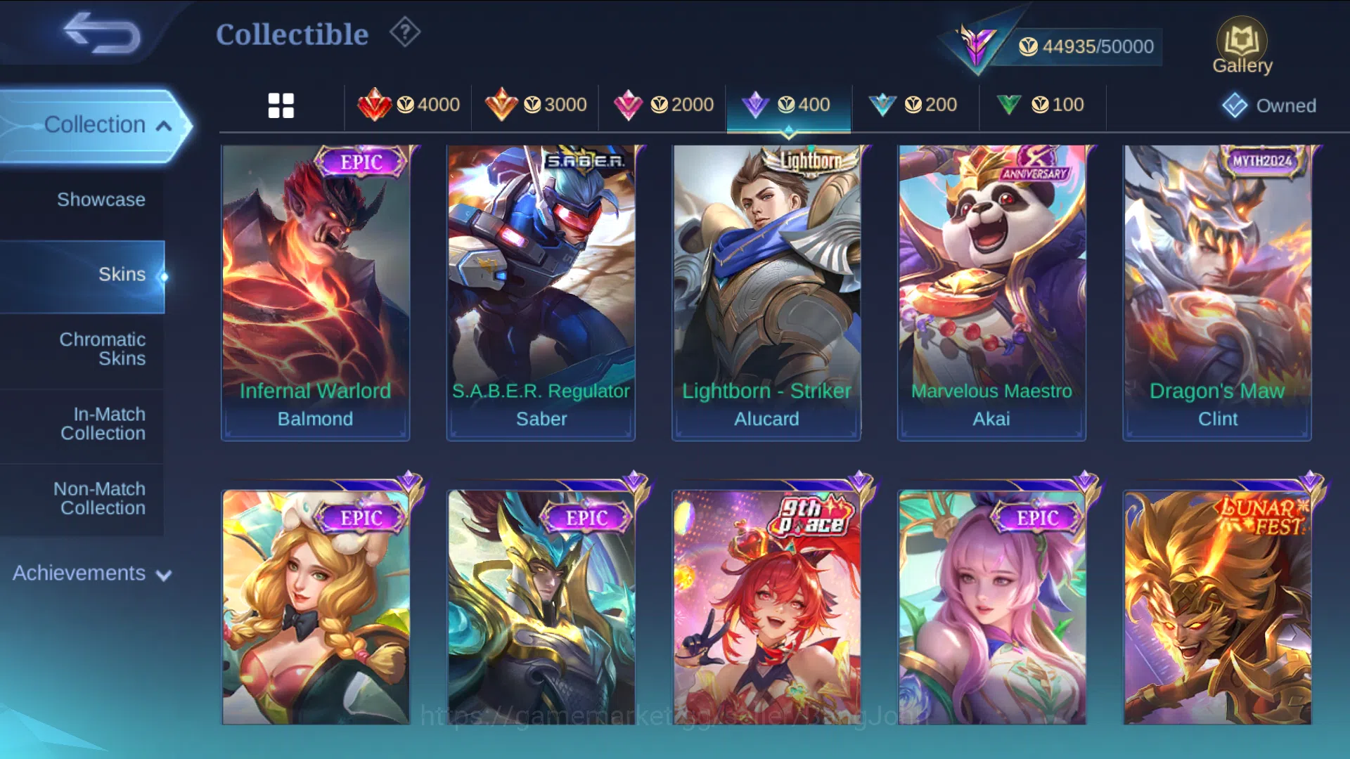 Mobile Legends: Bang Bang Accounts hero 131 | skin 204 | embem all max , tranformers  image 5