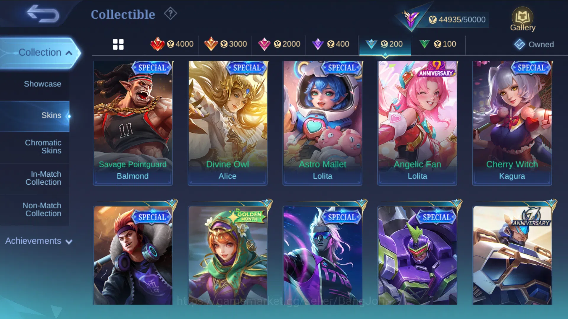 Mobile Legends: Bang Bang Accounts hero 131 | skin 204 | embem all max , tranformers  image 9