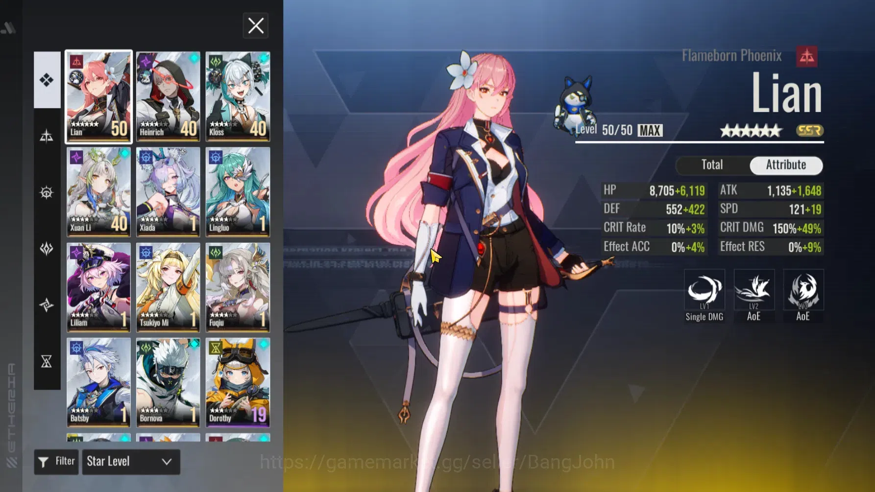 Etheria: Restart Accounts GLOBAL | Starter Lvl 25 | 11 SSR Char | 1 SSR Char image 14