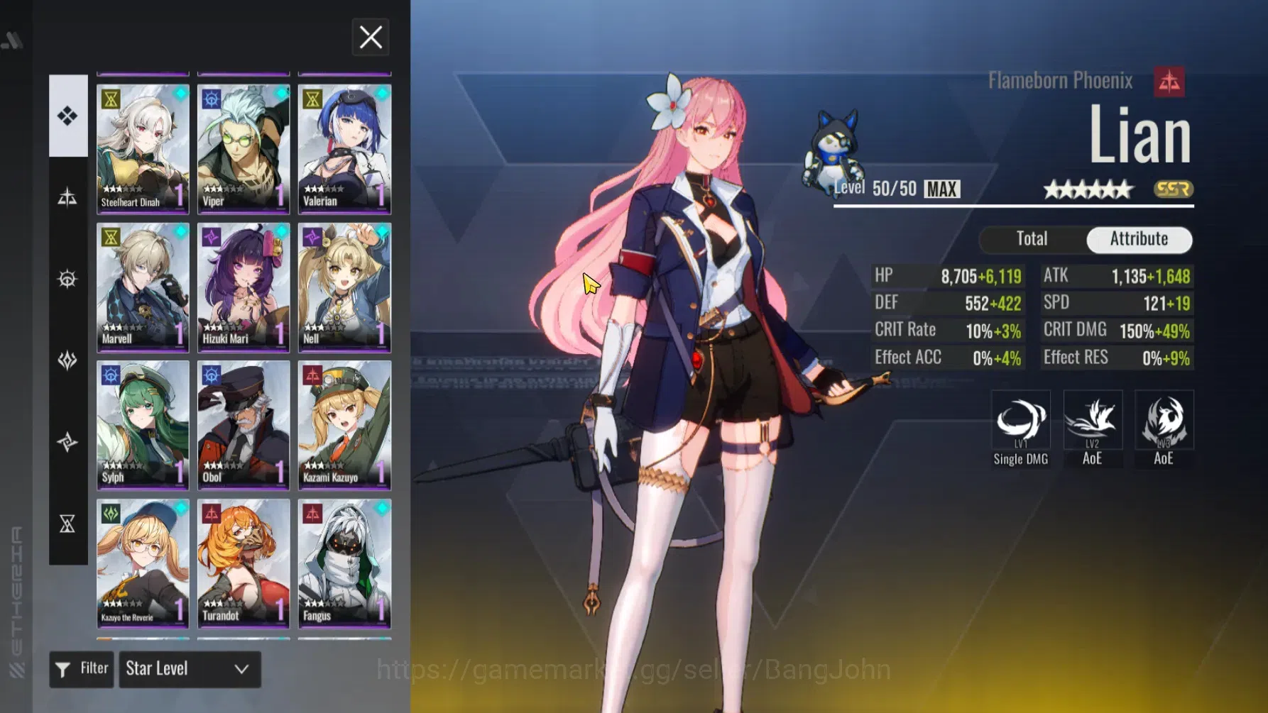 Etheria: Restart Accounts GLOBAL | Starter Lvl 25 | 11 SSR Char | 1 SSR Char image 16