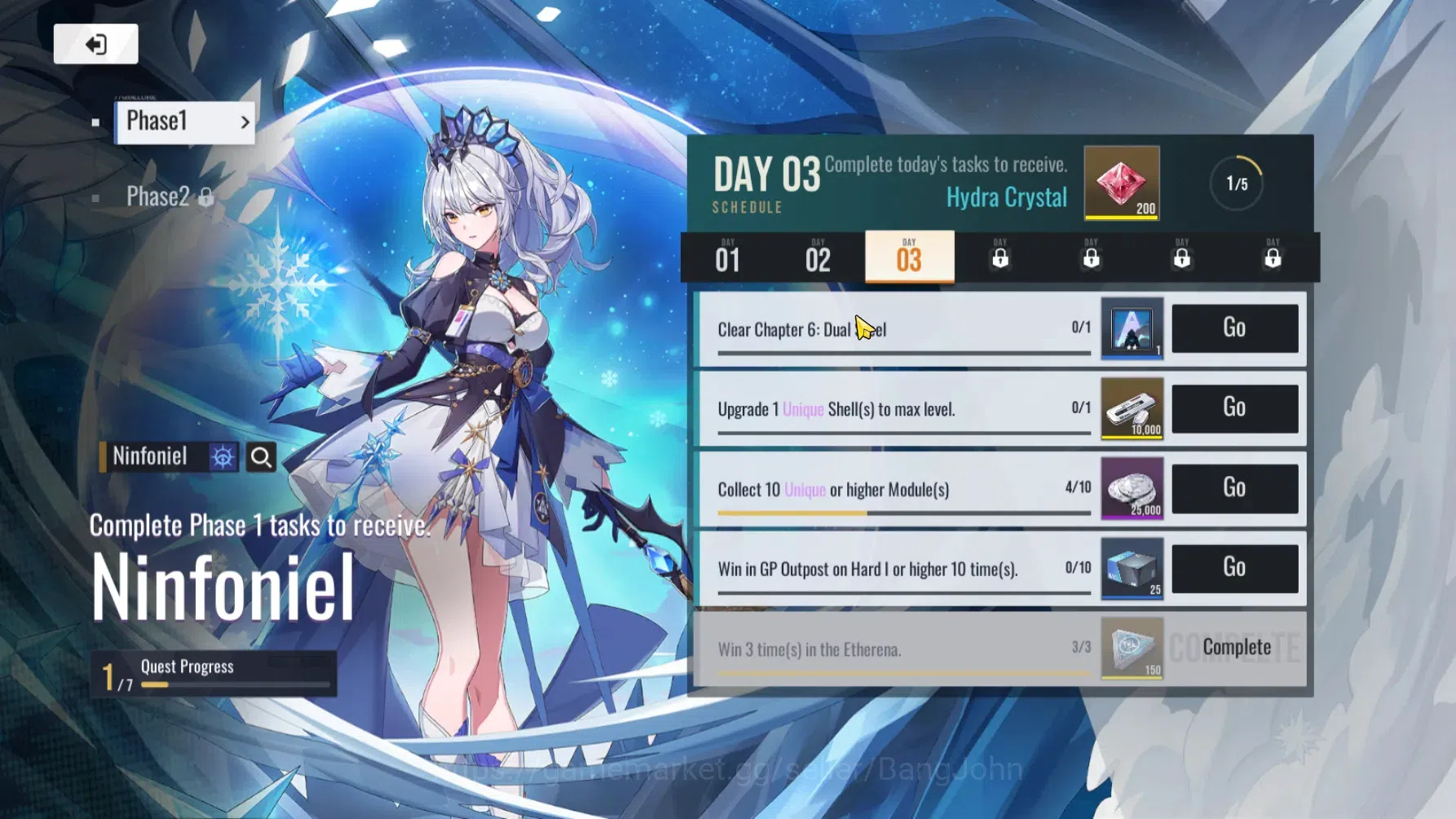 Etheria: Restart Accounts GLOBAL | Starter Lvl 25 | 11 SSR Char | 1 SSR Char image 2