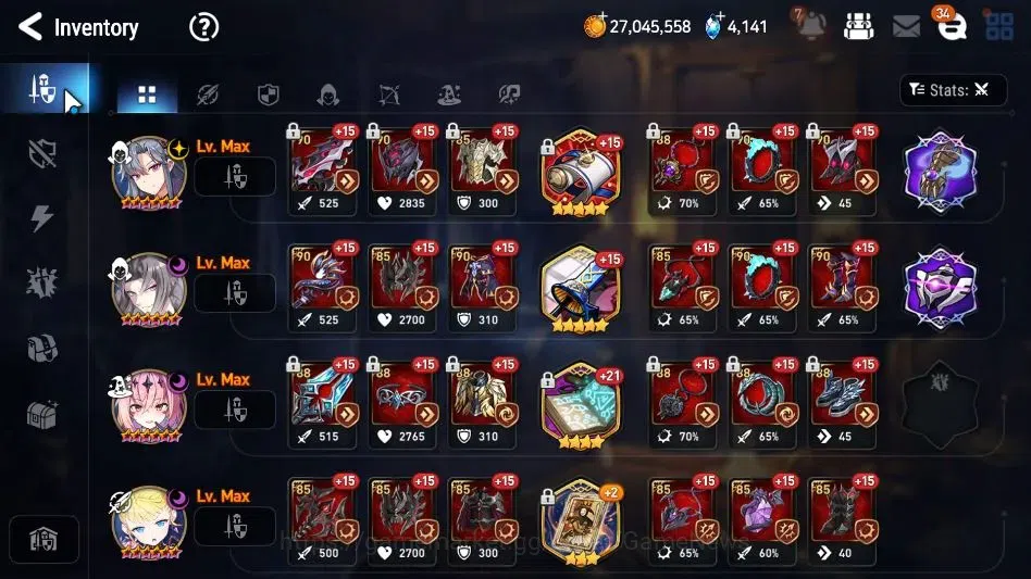 Epic Seven Accounts GLOBAL Unverif|11 ML[LOTScales,BArunka,Ruele oL,Et image 13