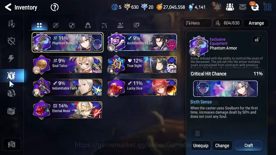 Epic Seven Accounts GLOBAL Unverif|11 ML[LOTScales,BArunka,Ruele oL,Et image 16