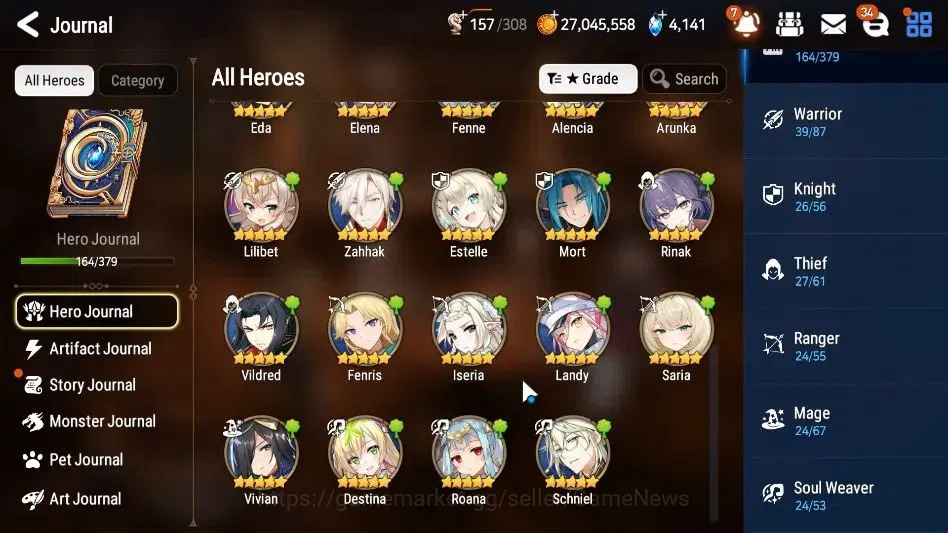 Epic Seven Accounts GLOBAL Unverif|11 ML[LOTScales,BArunka,Ruele oL,Et image 9