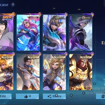 Mobile Legends: Bang Bang Accounts Others Global|143 Skin|Expert|SASUKE,Luckybox Odette,Annual Angela,Spongebob,Dino