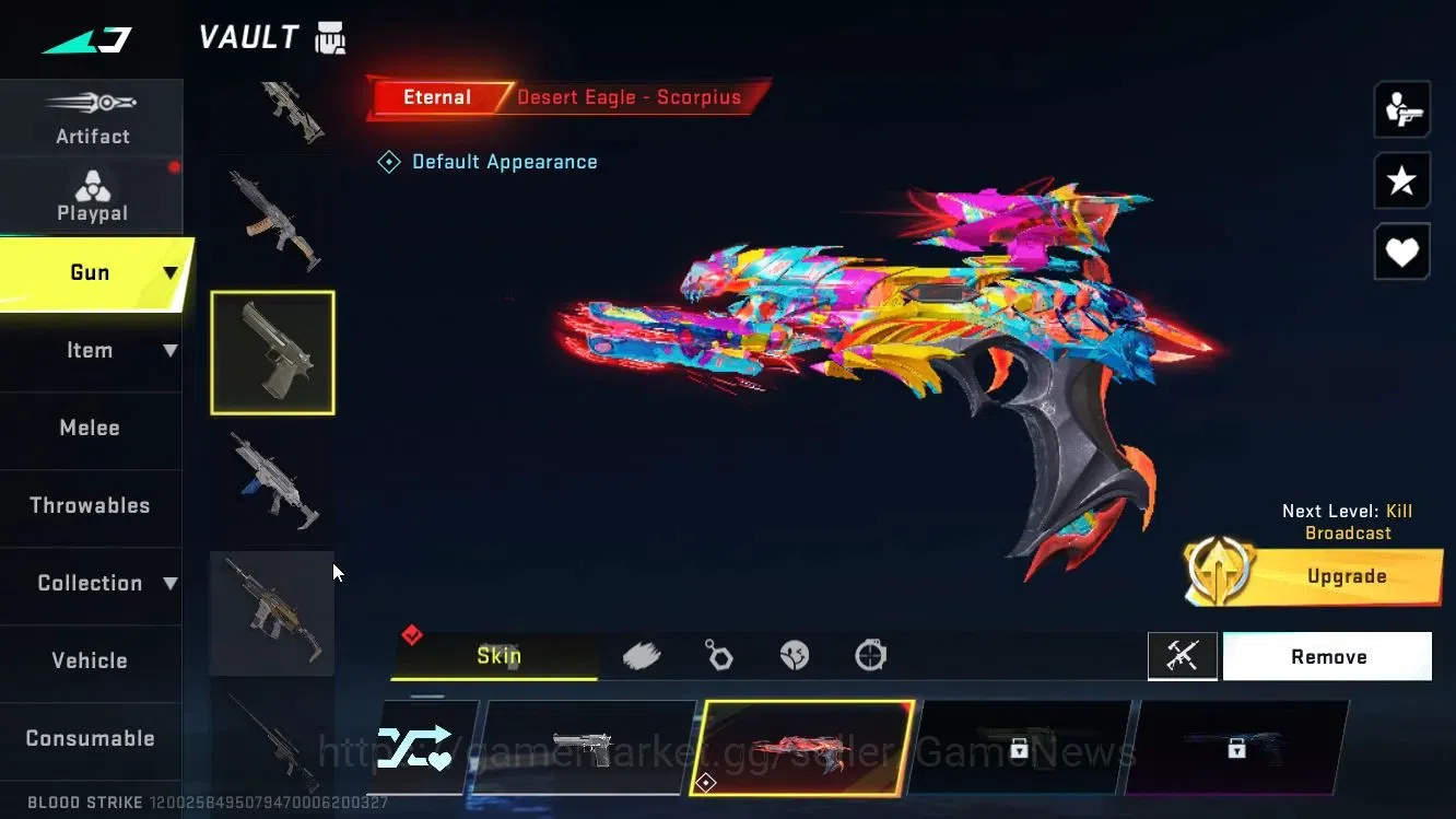 Blood Strike Accounts Asia|ETERNAL DEagle-Scorpius Lv2|Collab TR [JACK]+ image 17