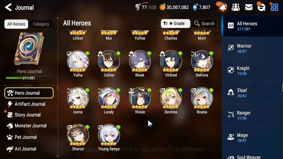 Epic Seven Accounts GLOBAL ENDGAME|21ML(School Nurse Yulha,Salome,GenR image 11