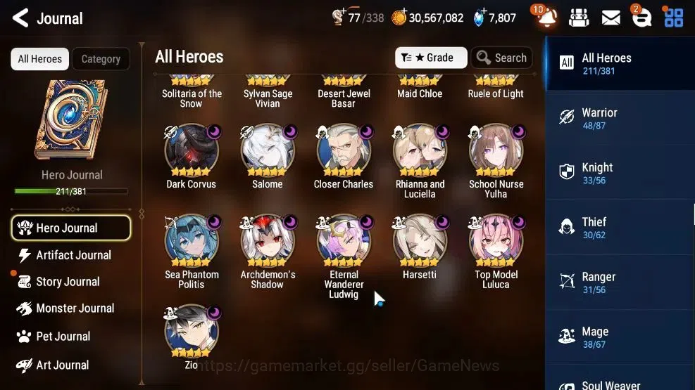 Epic Seven Accounts GLOBAL ENDGAME|21ML(School Nurse Yulha,Salome,GenR image 7