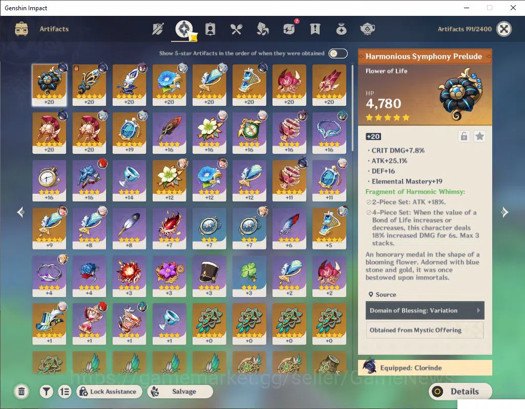 Genshin Impact Accounts ASIA|AR 50|4 Limited +1(*5Weapon)|KazuhaC1,Flins,C image 7