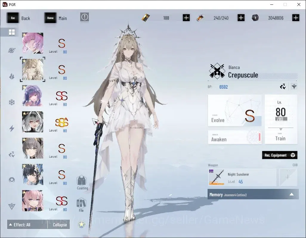 Punishing: Gray Raven Accounts Asia |Lv 97|[SS LuciaCW,SS Lucia L,SS Luna O,SS Ge image 4