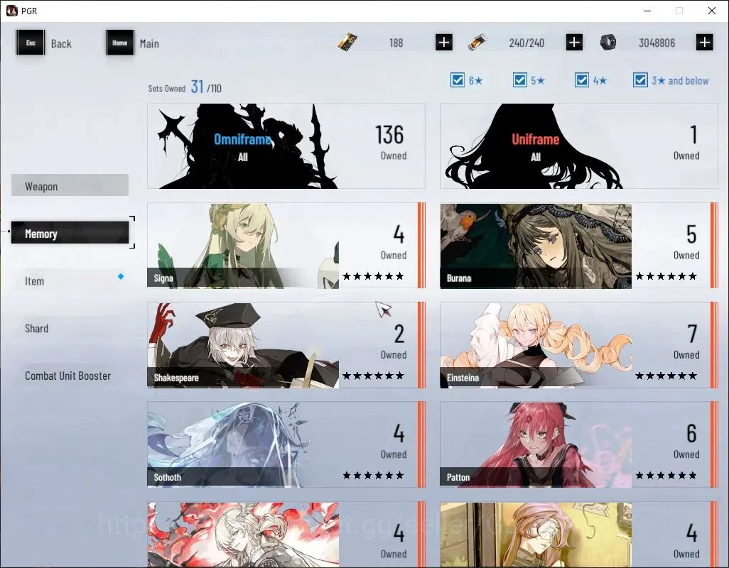 Punishing: Gray Raven Accounts Asia |Lv 97|[SS LuciaCW,SS Lucia L,SS Luna O,SS Ge image 8