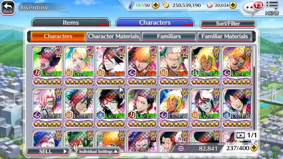 Bleach: Brave Souls Accounts High-End Global|20K Orb|Sajin TYBW24,DT Ichigo,Renew Byakuya,Art Sangiku,Ichigo TYBW25|Klab 8