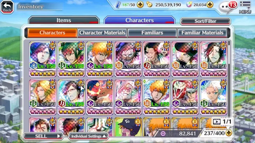 Bleach: Brave Souls Accounts High-End Global|20K Orb|Sajin TYBW24,DT Ichigo,Renew Byakuya,Art Sangiku,Ichigo TYBW25|Klab 9