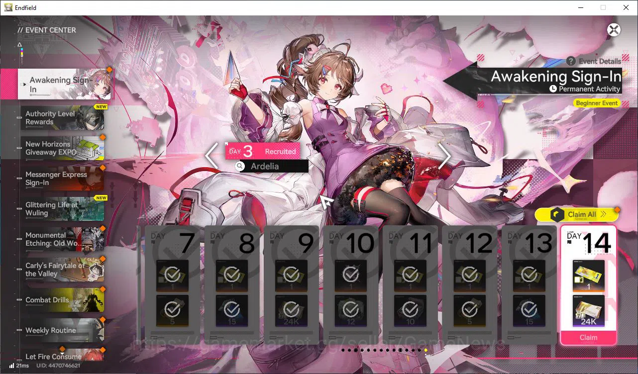 Arknights: Endfield Accounts Asia Lv34|5 SSR[ArdeliaP1+Sign,Last Rite,Gilberta, image 7