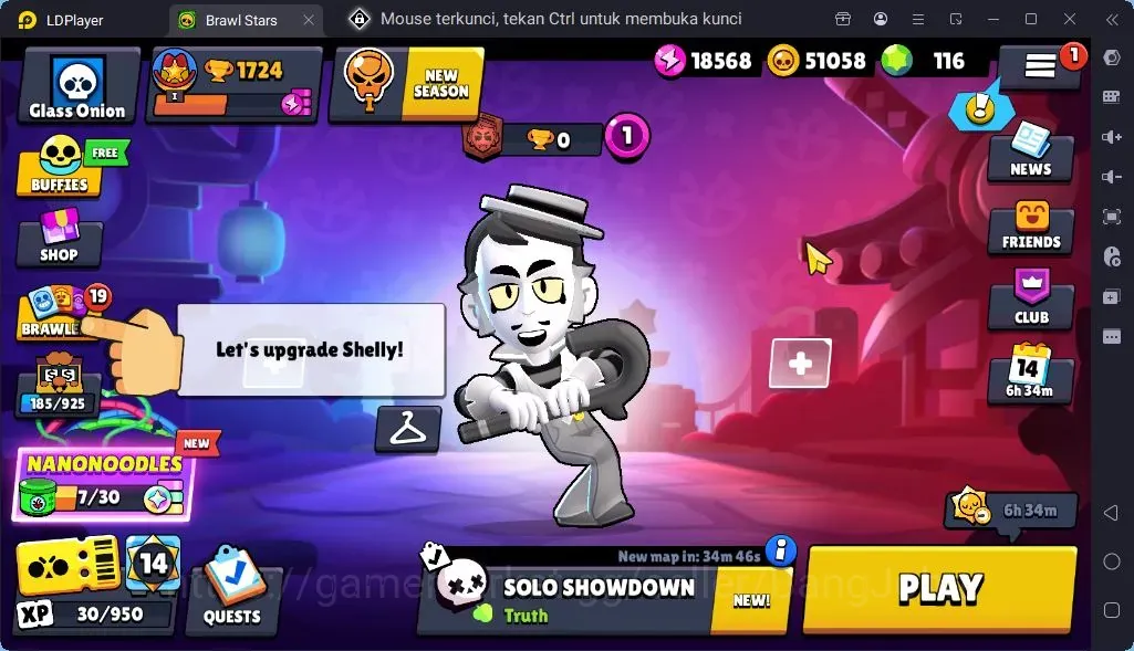 Brawl Stars Accounts Global |Trophy 1724 | Brawler 26| Skins 1 Mythic,6 Epic|Bling 8000|Protect Off|Check SS BRS304B 1