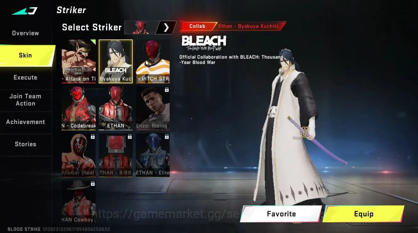 Blood Strike Accounts ASIA|Collab AOT [Ethan]+BLEACH [Byakuya]+TR[Takemi image 9