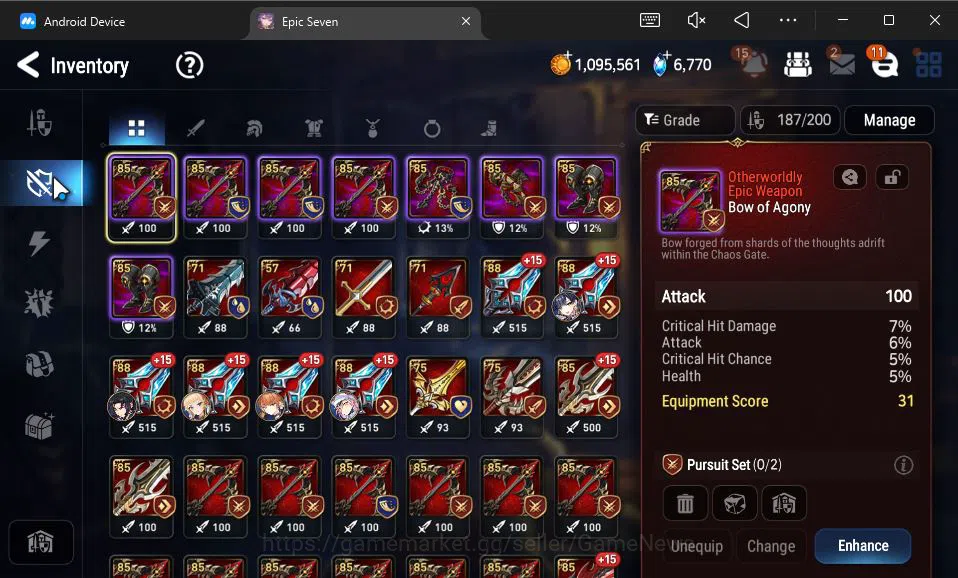 Epic Seven Accounts GLOBAL Unverif|New Era|6 ML(Salome,A Vildred,Straz image 11