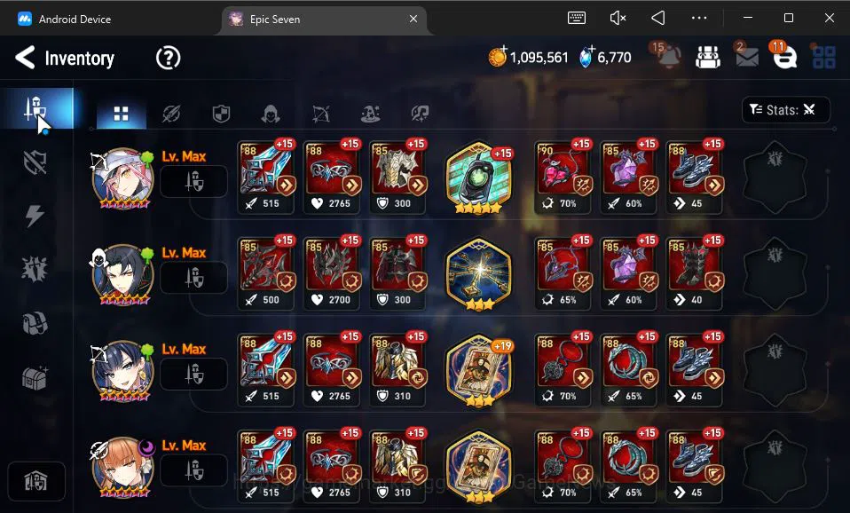 Epic Seven Accounts GLOBAL Unverif|New Era|6 ML(Salome,A Vildred,Straz image 12