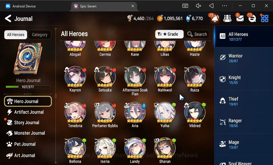 Epic Seven Accounts GLOBAL Unverif|New Era|6 ML(Salome,A Vildred,Straz image 14