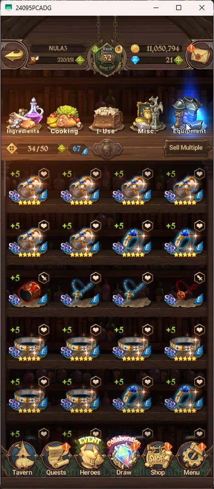The Seven Deadly Sins: Grand Cross Accounts Others Asia | 1,536M CC | 7 UR Merlin&Escanor , lancelot , DKM , Thor , 7DS009B 4