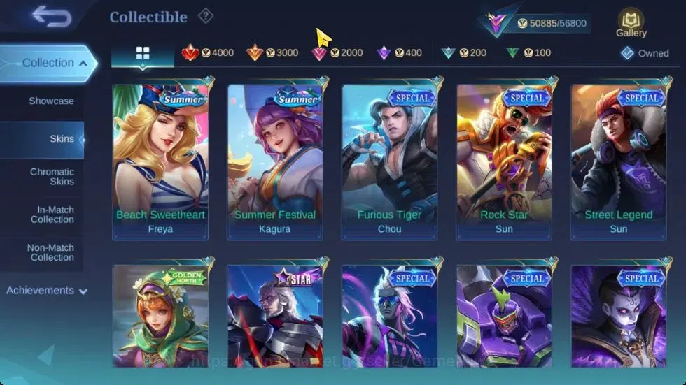 Mobile Legends: Bang Bang Accounts Hero 111|Skin 221|High Glory 69|SanRio Floryn,KOF image 11