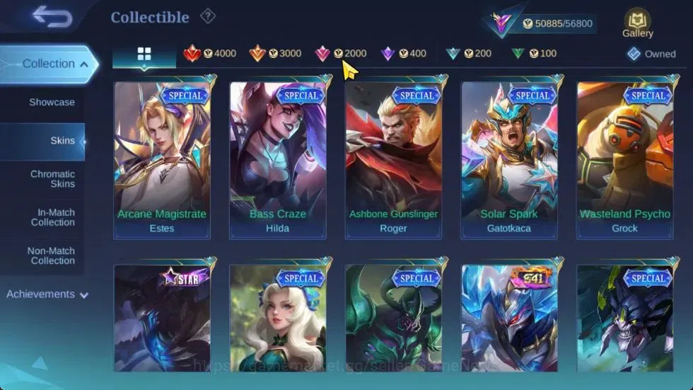 Mobile Legends: Bang Bang Accounts Hero 111|Skin 221|High Glory 69|SanRio Floryn,KOF image 12