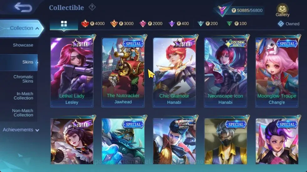 Mobile Legends: Bang Bang Accounts Hero 111|Skin 221|High Glory 69|SanRio Floryn,KOF image 13