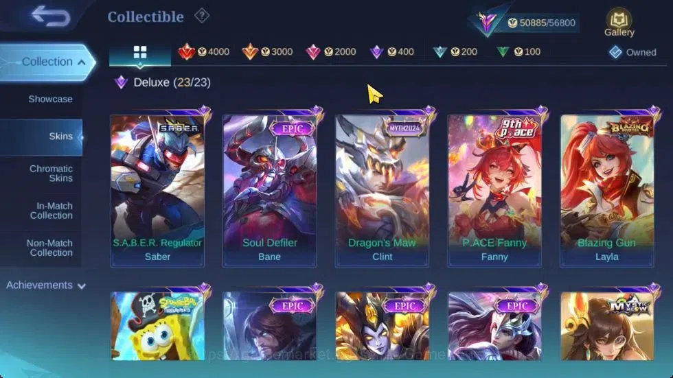 Mobile Legends: Bang Bang Accounts Hero 111|Skin 221|High Glory 69|SanRio Floryn,KOF image 7