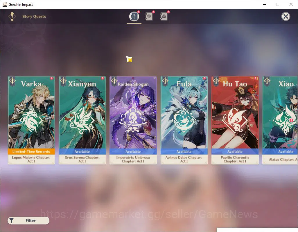 Genshin Impact Accounts Asia|AR 50|3 Limited +3(*5Weapon)|[Chasca+sign,Dur image 11