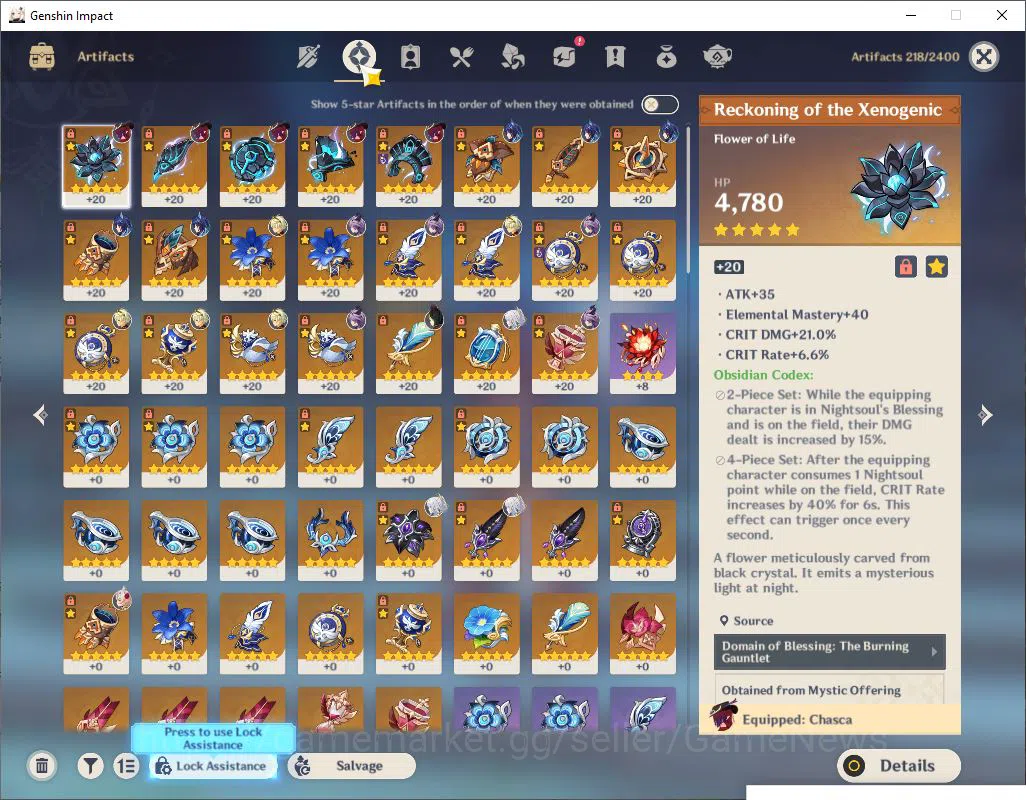 Genshin Impact Accounts Asia|AR 50|3 Limited +3(*5Weapon)|[Chasca+sign,Dur image 5
