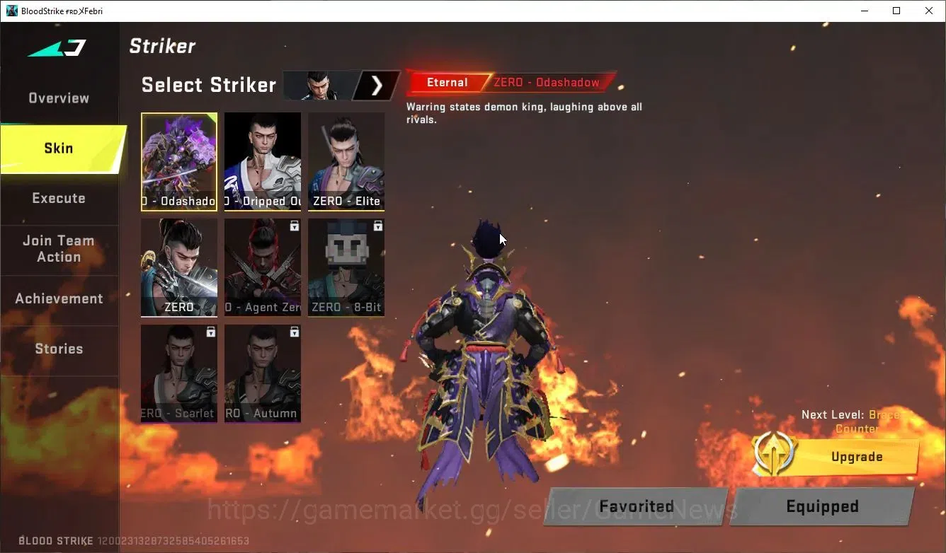 Blood Strike Accounts ASIA|ETERNAL Zero,Lv2 Vector-ShadowDrake+MELEE Tal image 3