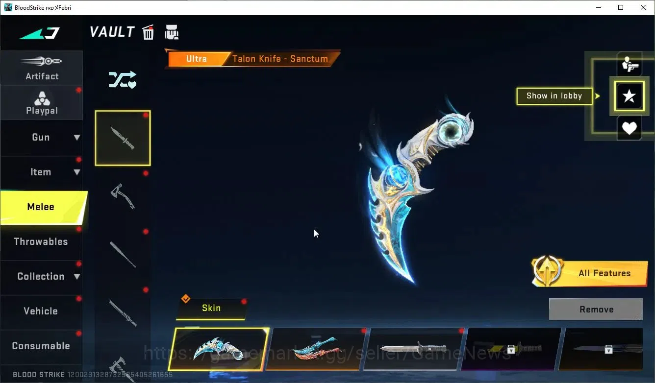 Blood Strike Accounts ASIA|ETERNAL Zero,Lv2 Vector-ShadowDrake+MELEE Tal image 8
