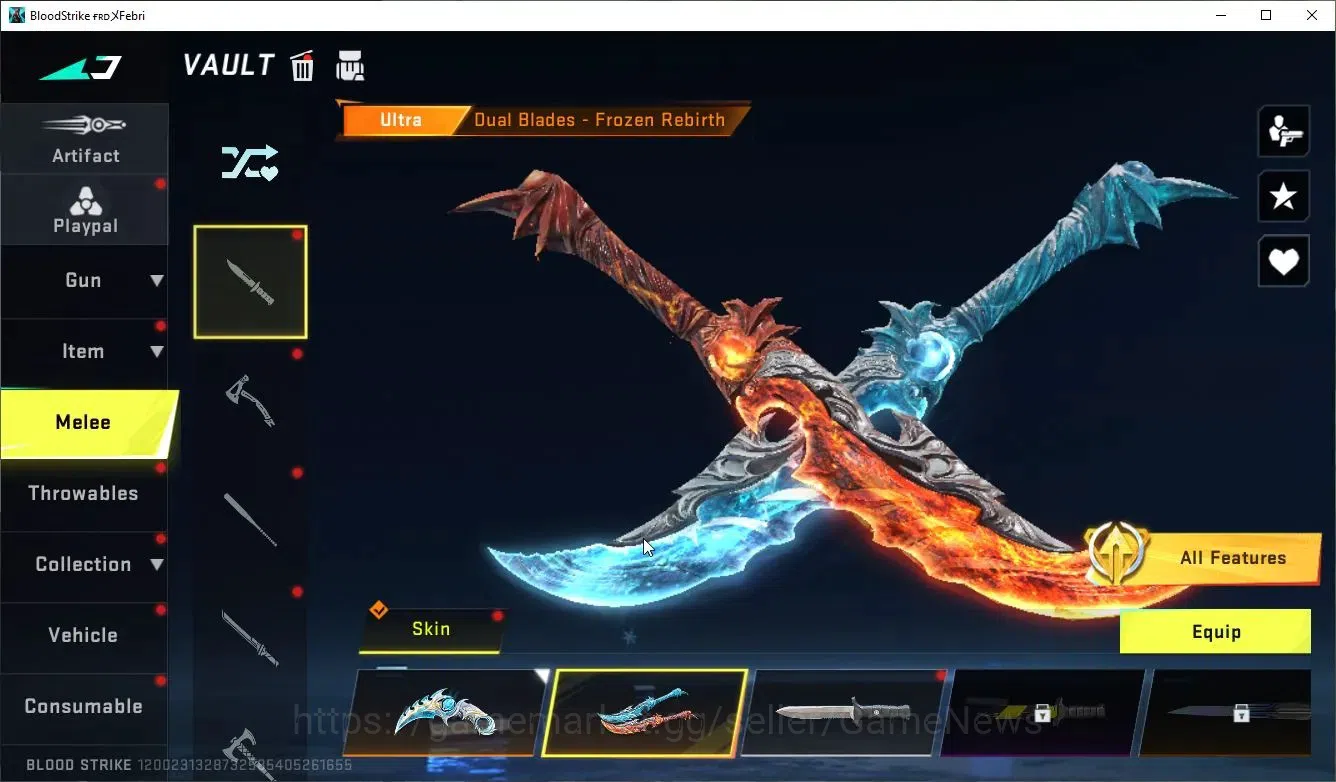 Blood Strike Accounts ASIA|ETERNAL Zero,Lv2 Vector-ShadowDrake+MELEE Tal image 9