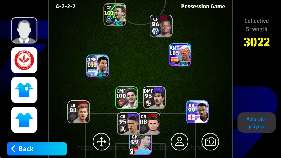 eFootball Accounts Others Mobile|PW 3022|New Dani Olmo ShowT,Frank Rijkaard Epic,Andrly Shevchenko Epic,Lionel Messi 1
